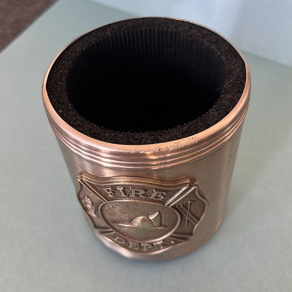 FIRE DEPARTMENT Silver Metal‎ Can Holder - Picture 3 of 8